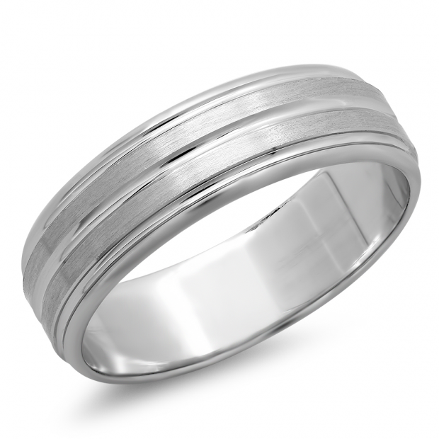 14k White Gold Men