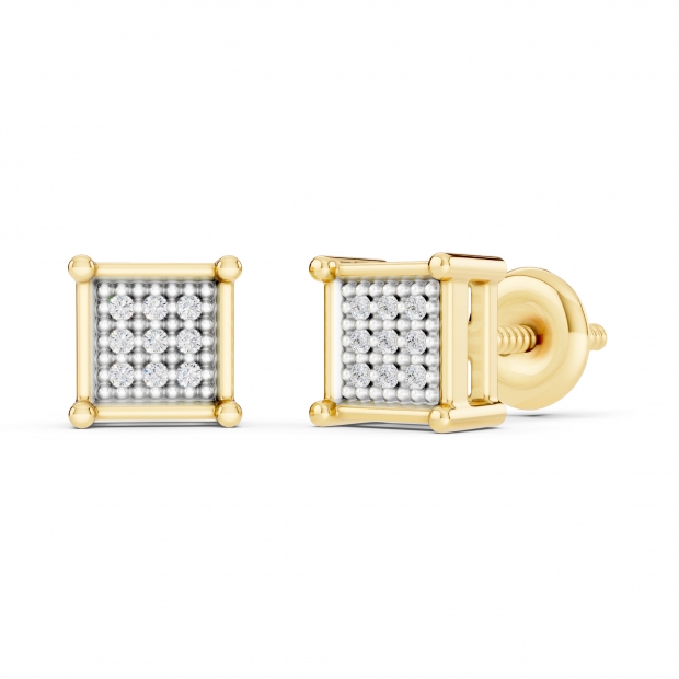 0.06 Carat (ctw) Round White Diamond Men