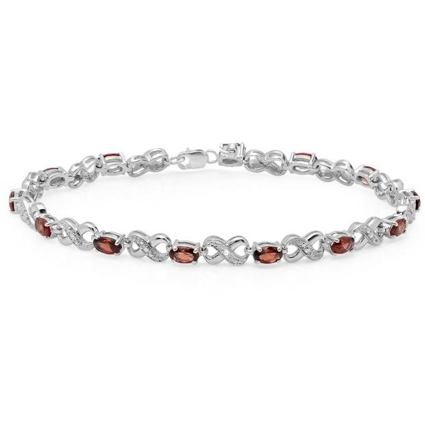 Sterling Silver Diamond Bracelets