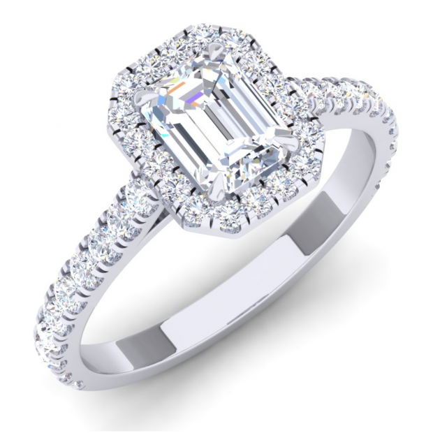 0.50 Carat (ctw) Platinum Round White Diamond Ladies Bridal Semi Mount Engagement Ring (No Center Stone) 1/2 CT