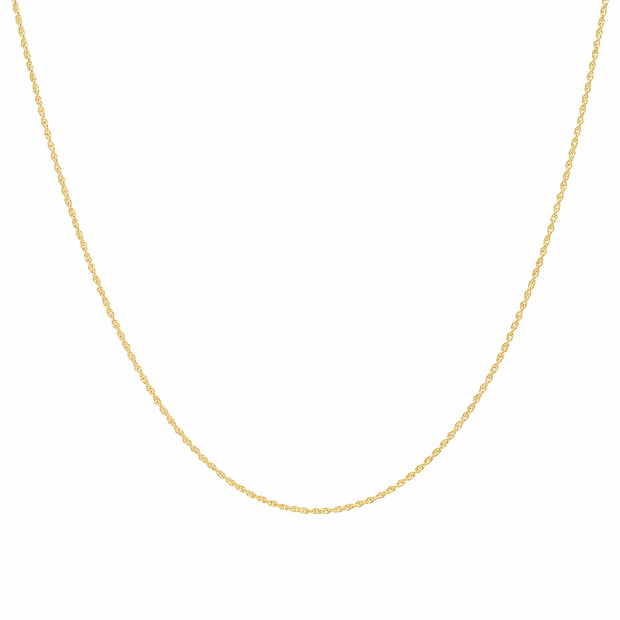 10 Karat Yellow Gold Loose Rope Chain Necklace (18 inch)