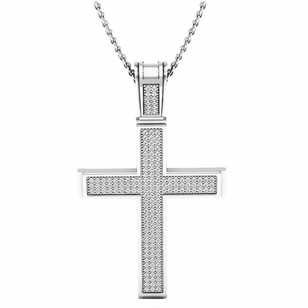 0.45 Carat (ctw) 14K White Gold Round Diamond Men