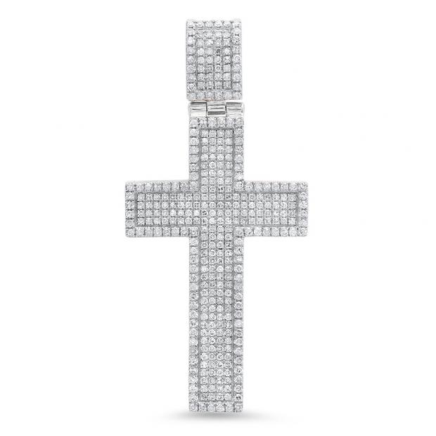 1.60 Carat (Ctw) 10K White Gold Round White Diamond Men
