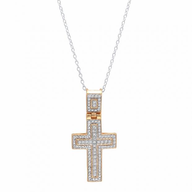 0.40 Carat (ctw) 10K Yellow Gold Round White Diamond Men