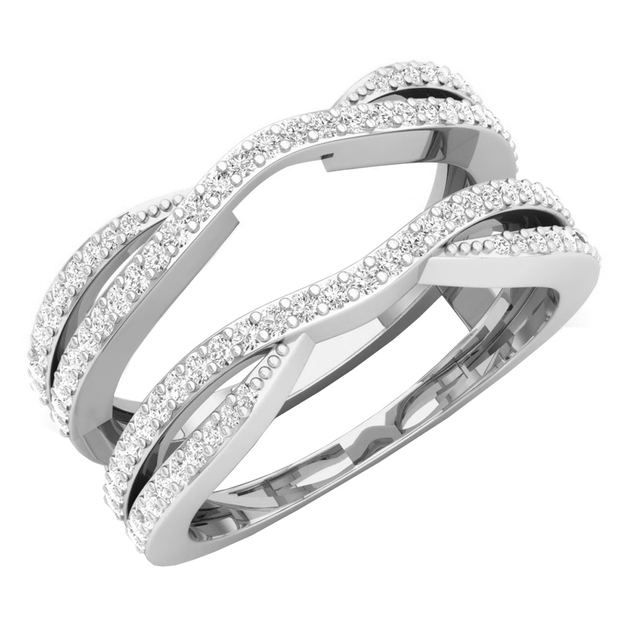 0.67 Carat (ctw) Princess White Diamond Ladies Solitaire Stud Earrings 18K Yellow Gold