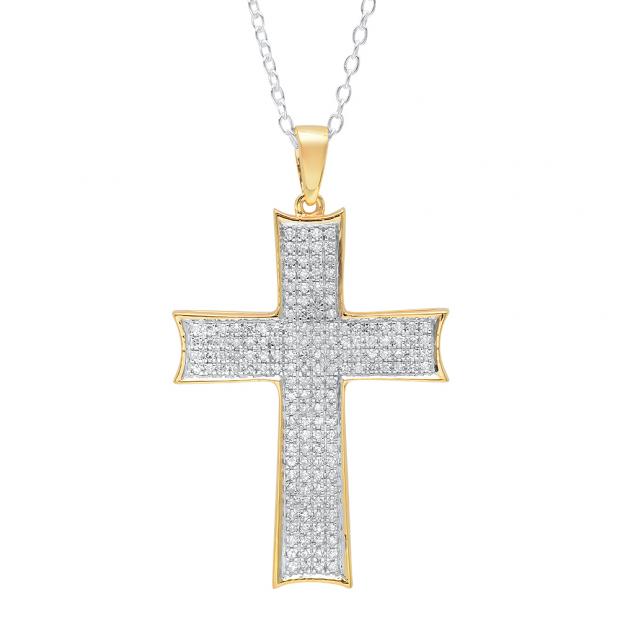 0.45 Carat (ctw) 10K Yellow Gold Round Diamond Men