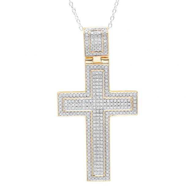 0.82 Carat (ctw) 14K Yellow Gold Round Diamond Men