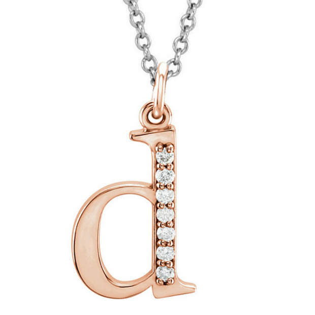 0.05 Carat (ctw) Round Diamond Lowercase Letter 