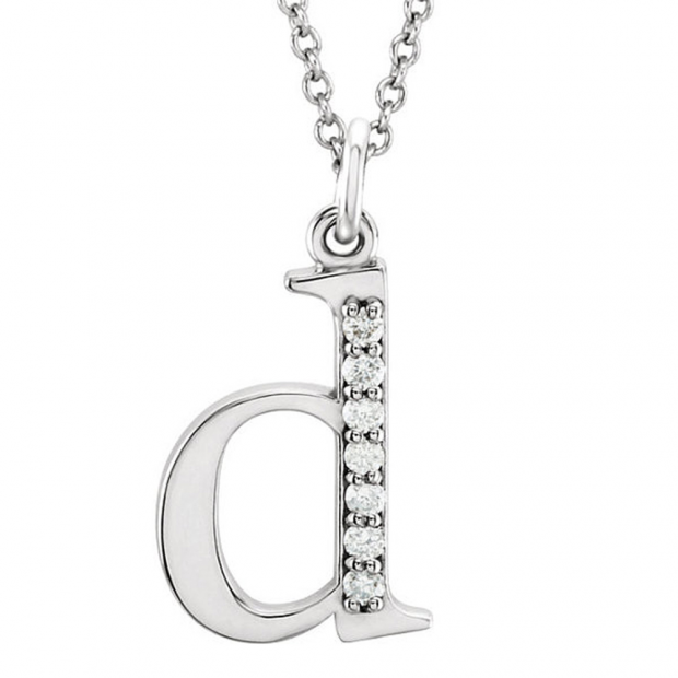 0.05 Carat (ctw) Round Diamond Lowercase Letter 