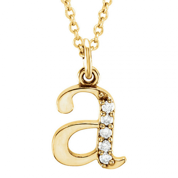 0.05 Carat (ctw) Round Diamond Lowercase Letter 