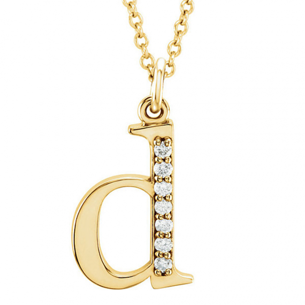 0.05 Carat (ctw) Round Diamond Lowercase Letter 