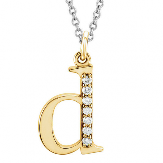 0.05 Carat (ctw) Round Diamond Lowercase Letter 