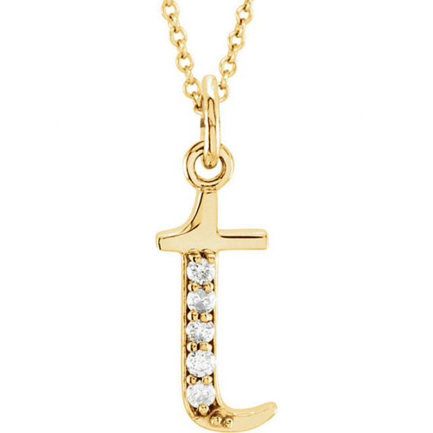 0.05 Carat (ctw) Round Diamond Lowercase Letter 