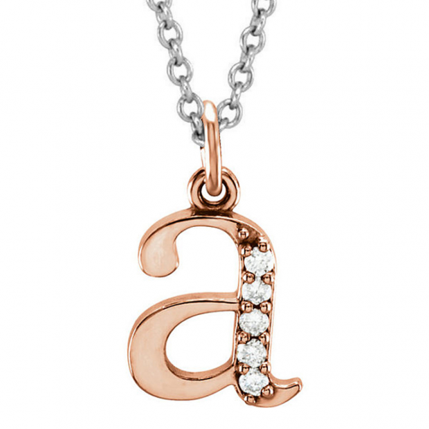 0.05 Carat (ctw) Round Diamond Lowercase Letter 