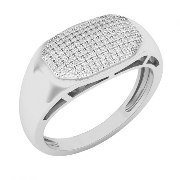 0.25 Carat (cttw) Round White Diamond Men