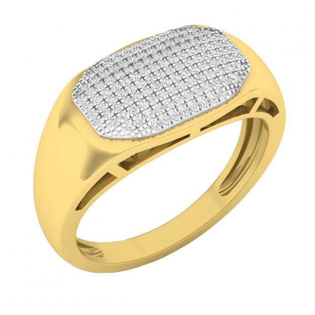 0.25 Carat (cttw) Round White Diamond Men