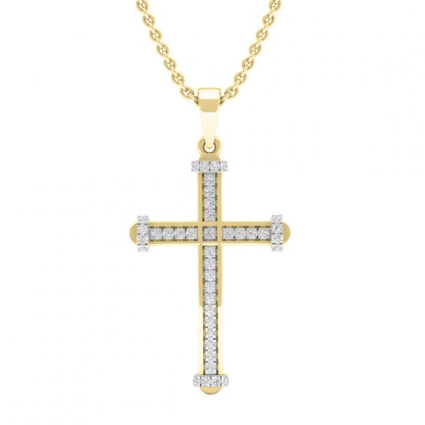 0.20 Carat (cttw) Round Diamond Men