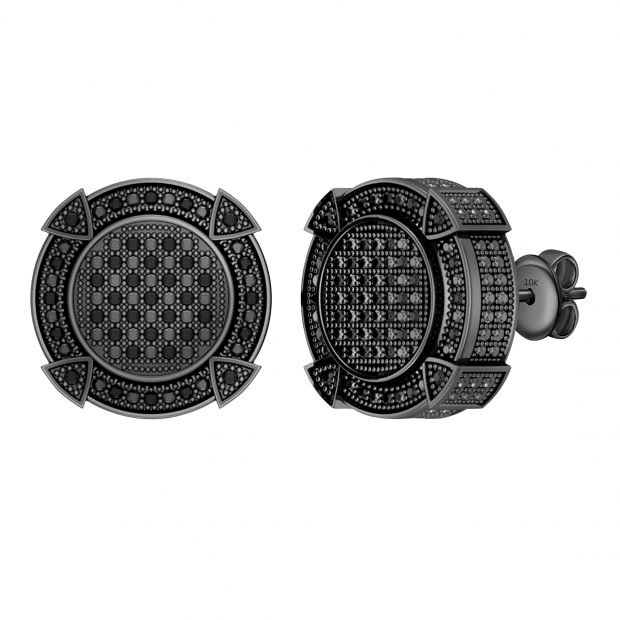 0.25 Carat (ctw) Black Diamond Men
