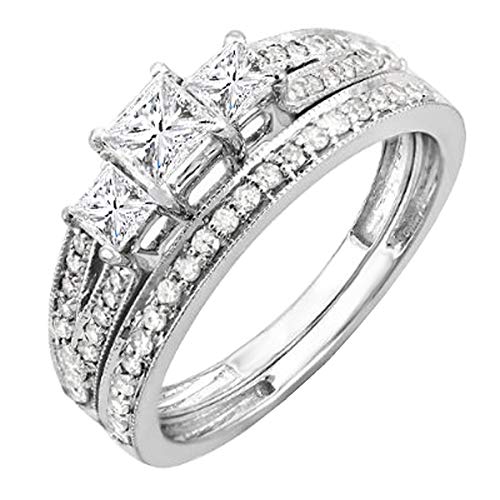 3.00 Carat (ctw) 14K Yellow Gold Round White Diamond Ladies Huggies Hoop Earrings 1 CT