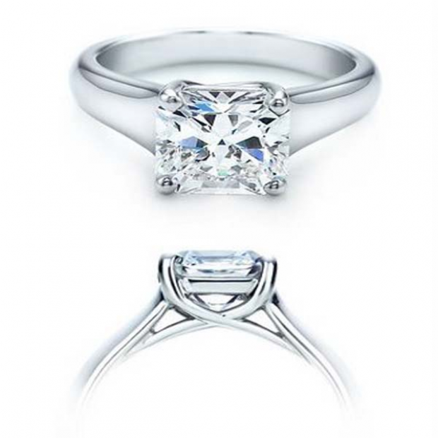 Certified 1.38 Carat (ctw) 14K White Gold Real Princess Cut Diamond Ladies Engagement Solitaire Ring