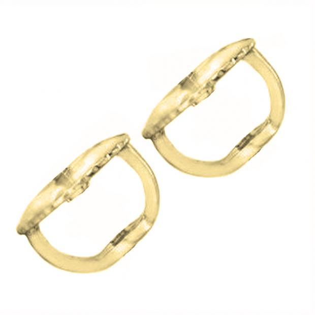 14K Yellow Gold Screw Back Earring Backings Only