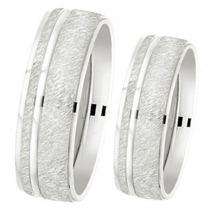 14k White Gold Men's Ladies Unisex Ring Fancy Wedding Band 7MM Brushed and Polished Shiny Comfort Fit (Available in Sizes 4 to 12)