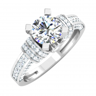 IGI CERTIFIED Round Lab Grown White Diamond Elegant Solitaire Engagement Ring for Women (1.47 ctw, Color H-I, Clarity SI2) in 925 Sterling Silver
