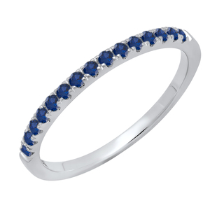 0.52 Carat (ctw) 14K White Gold White Diamond Ladies Anniversary Wedding Band Enhancer Guard Double Ring 1/2 CT