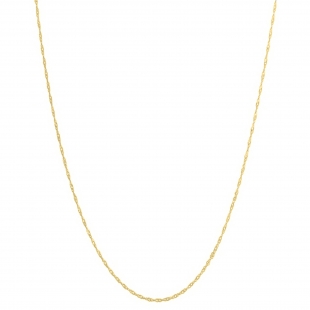 10 Karat Yellow Gold Loose Rope Chain Necklace (18 inch)