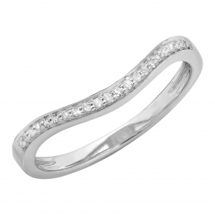 14K Yellow Gold Ladies Princess Shape Invisible Set Double Row Wedding Band Anniversary Ring