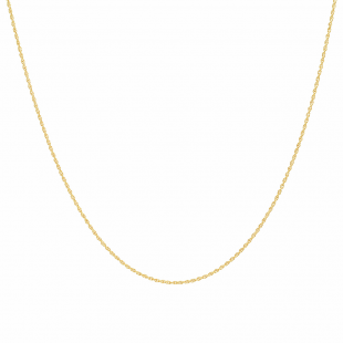 10 Karat Yellow Gold Loose Rope Chain Necklace (18 inch)