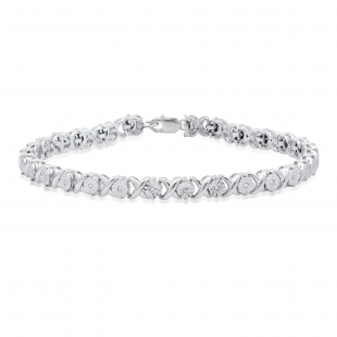 0.11 Carat (ctw) Round White Diamond Ladies