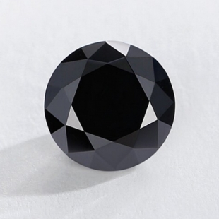 Loose 1.00ct Round Black Diamond Stone
