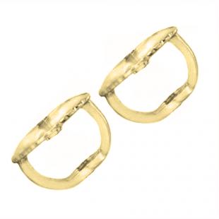 14K Yellow Gold Screw Back Earring Backings Only