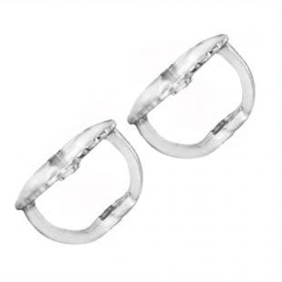 18K White Gold Screw Back Earring Backings Only