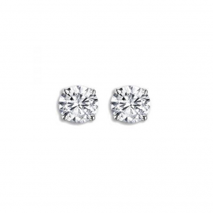 0.33 Carat (ctw) 14k White Gold Round Diamond Studs Earrings