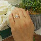 Certified 1.07 Carat (ctw) 14K White Gold Real Round Diamond Ladies Engagement Solitaire Ring 1 CT