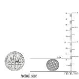 0.20 Carat (ctw) Platinum Plated Sterling Silver Round Diamond Circle Shape Mens Ladies Unisex Hip Hop Iced Stud Earrings