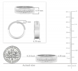 0.85 Carat (ctw) 14k White Gold Princess Diamond Mens Wedding Anniversary Band Ring
