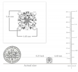 IGI Certified 2.16 Carat (ctw) 14K White Gold Round Cut White Diamond Ladies Stud Earrings