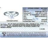 IGI Certified 1.18 Carat (ctw) 14K White Gold Brilliant Round Diamond Ladies Bridal Engagement Solitaire Ring