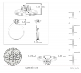 IGI Certified 2.02 Carat (ctw) 14K White Gold Brilliant Round Diamond Ladies Bridal Engagement Solitaire Ring 2 CT