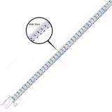 5.00 Carat (ctw) 14k White Gold Princess Diamond Ladies Tennis Bracelet