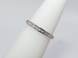0.15 Carat (ctw) Sterling Silver Baguette Diamond Ladies Anniversary Band Wedding Ring