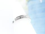 0.10 Carat (ctw) Sterling Silver Round Diamond 2 Row Micro Pave Ladies Anniversary Band Wedding Stackable Ring