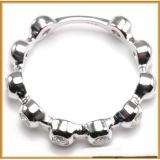 0.75 Carat (ctw) 14k White Gold Round Diamond Ladies Bridal Wedding Band