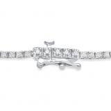 1.00 Carat (Ctw) 14K White Gold Round White Diamond Ladies Tennis Bracelet 1 CT