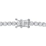 2.50 Carat (Ctw) 14K White Gold Round White Diamond Ladies Tennis Bracelet 2 1/2 CT