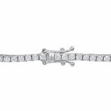 2.50 Carat (Ctw) 14K White Gold Round White Diamond Ladies Tennis Bracelet 2 1/2 CT