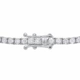 3.00 Carat (Ctw) 14K White Gold Round White Diamond Ladies Tennis Bracelet 3 CT